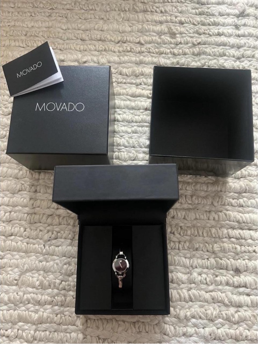 Authentic Movado Rondiro Bangle Watch - Picture 2 of 8